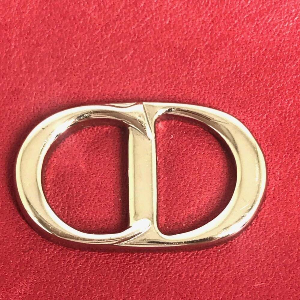 CHRISTIAN DIOR Red Leather Pochette Shoulder Bag - Picture 10 of 16